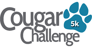 The 5K logo for the cougar challenge event. 