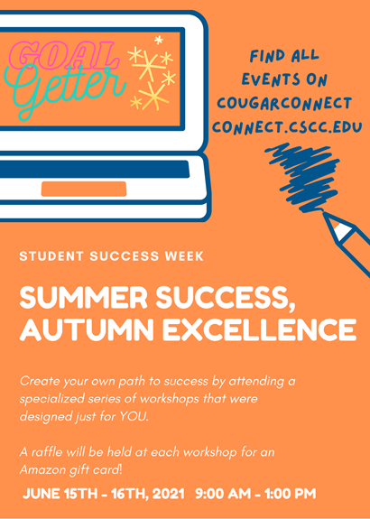 The Student Success Week flyer.