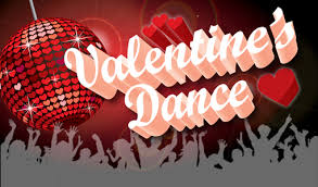 Poster with the words "Valentine's Dance"