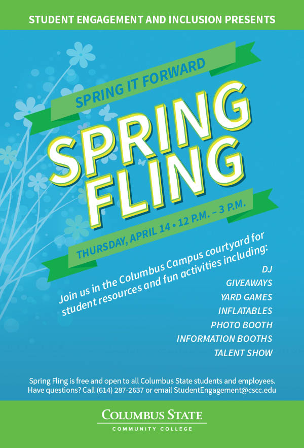 The Spring Fling poster.