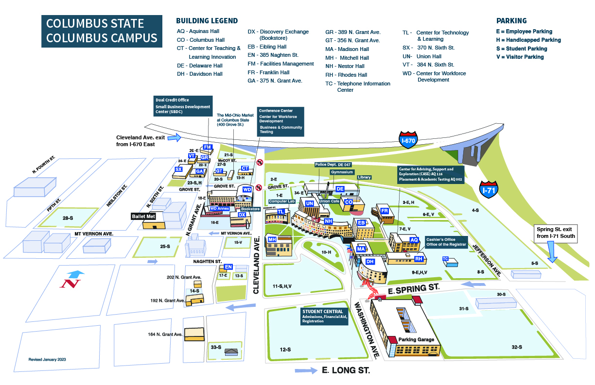 ohio state campus map