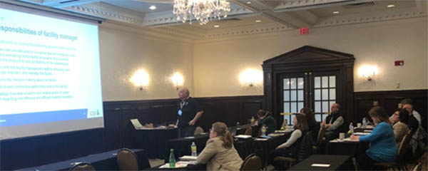 Dean Bortz, FCSI, CDT, CCPR, speaking at the Construction Specifications Institute Great Lakes Region Conference CDT® Boot Camp in Cincinnati last month.