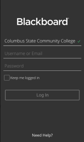 columbus state blackboard login
